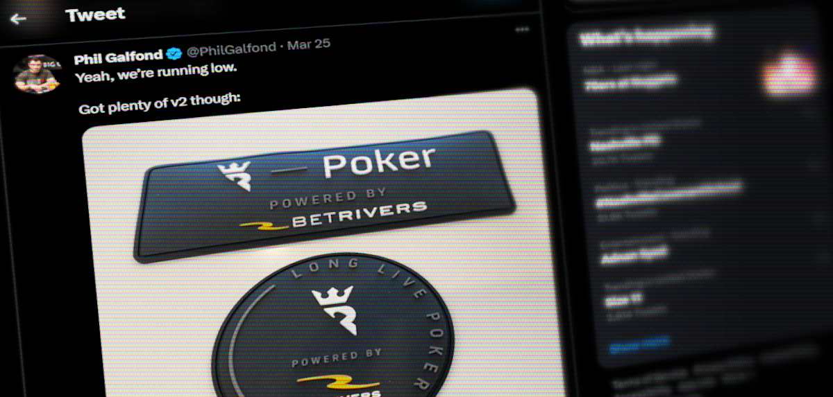 Rio Poker logo patch seen on a computer screen