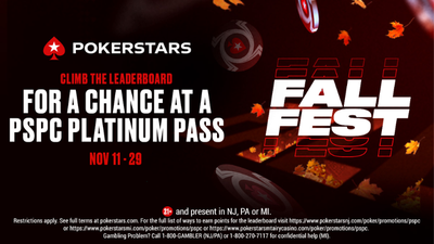 PokerStars US Reveals Fall Promos, MI/NJ Shared Liquidity Unlikely Before December