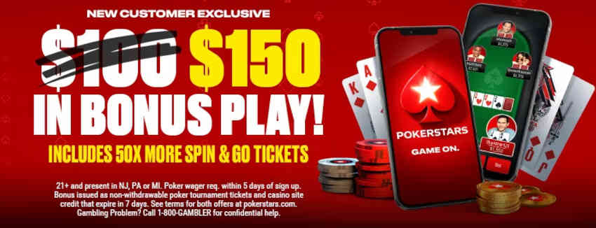 Claim PokerStars US's Boosted $150 Bonus for All New Players!