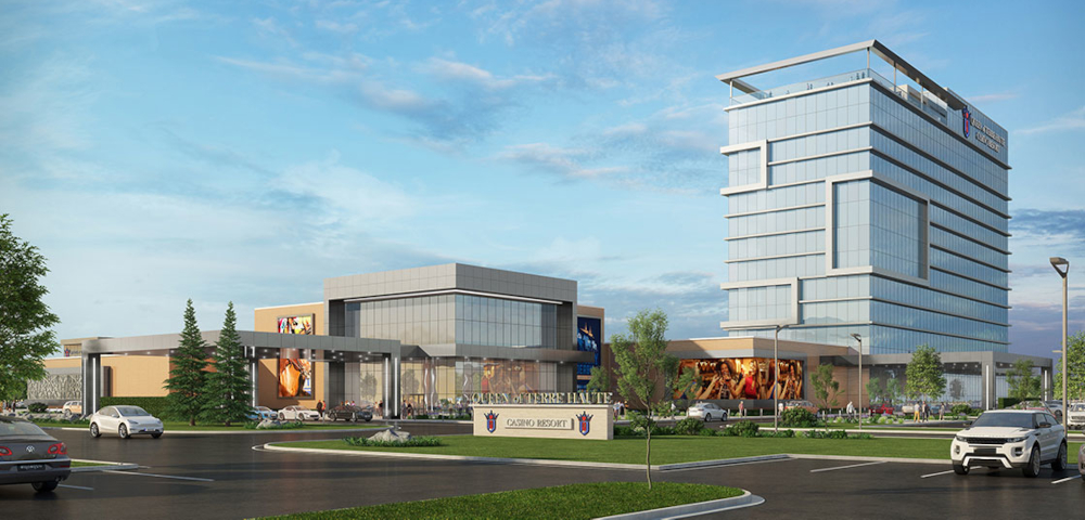 image of Queen of Terra Haute Casino in Indiana. The parent company of TwinSpires, Churchill Downs Inc. said it has filed an application with officials in Vigo County, IN to rezone approximately 49 acres on the southeast side of the city for its casino 