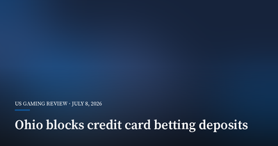 Ohio Moves to Block Credit Cards for Sports Betting Deposits