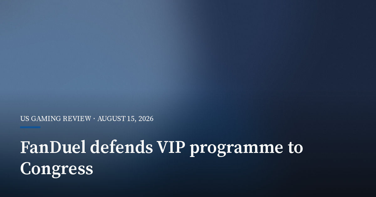 FanDuel Defends VIP Betting Programme in Letter to Congress