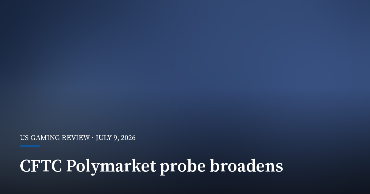Reported CFTC Probe Broadens Polymarket Scrutiny