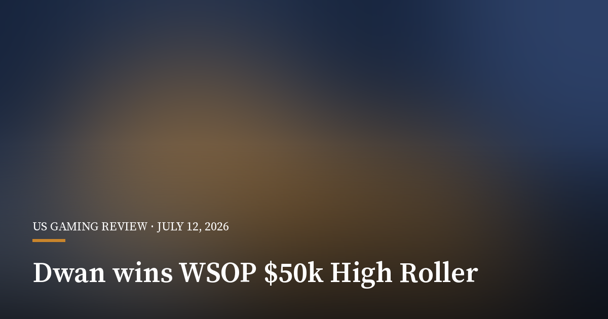 Jamie Dwan Wins First WSOP Bracelet for $2.28 Million