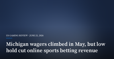 Michigan Wagers Climbed in May, but Low Hold Cut Online Sports Betting Revenue