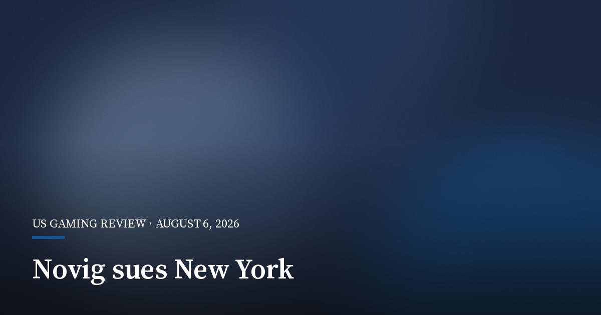 Novig Sues New York Over Prediction-Market Rules