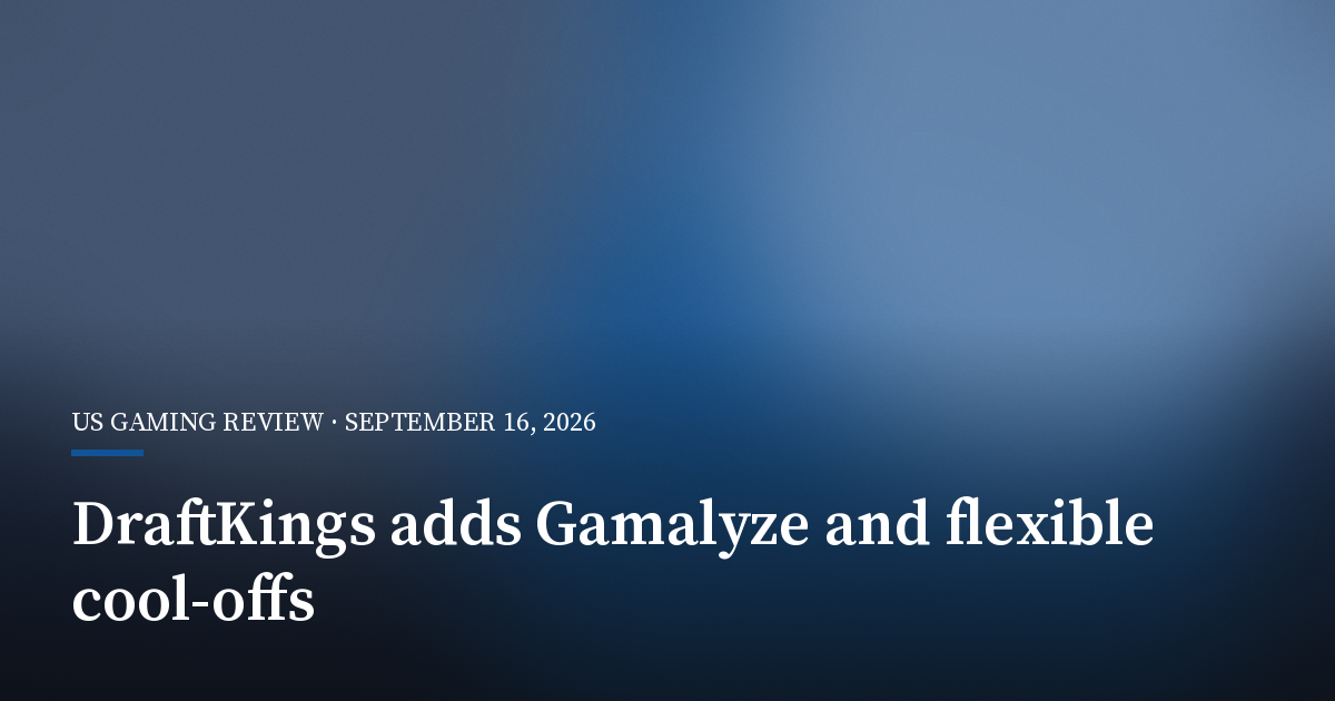 DraftKings Adds Football Gamalyze Tool and Flexible Wagering Cool-Offs