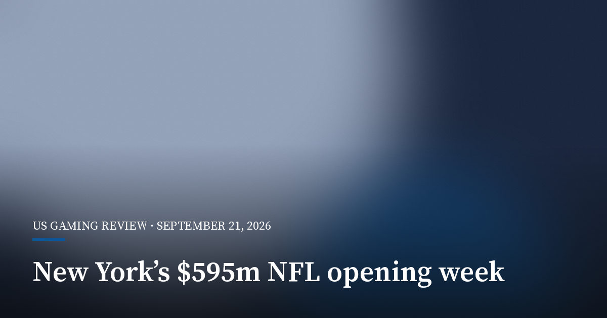 New York Sportsbooks Set $595 Million NFL Opening-Week Betting Record