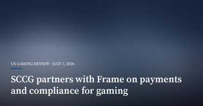 SCCG Partners With Frame on Payments and Compliance for Gaming