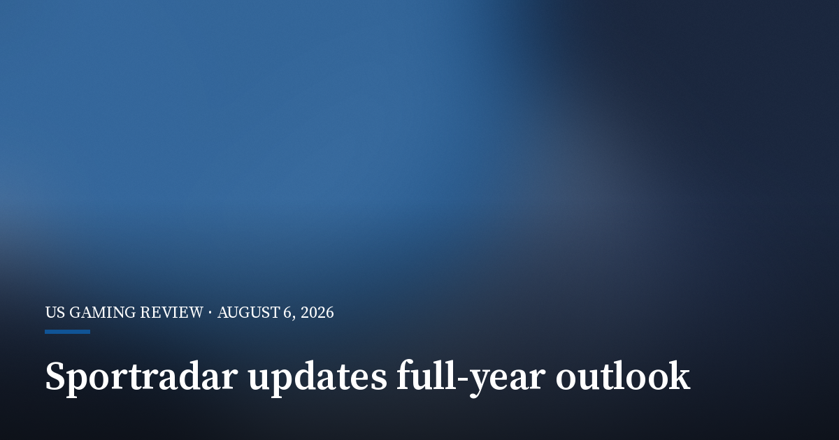 Sportradar Updates Outlook as U.S. Betting Slows