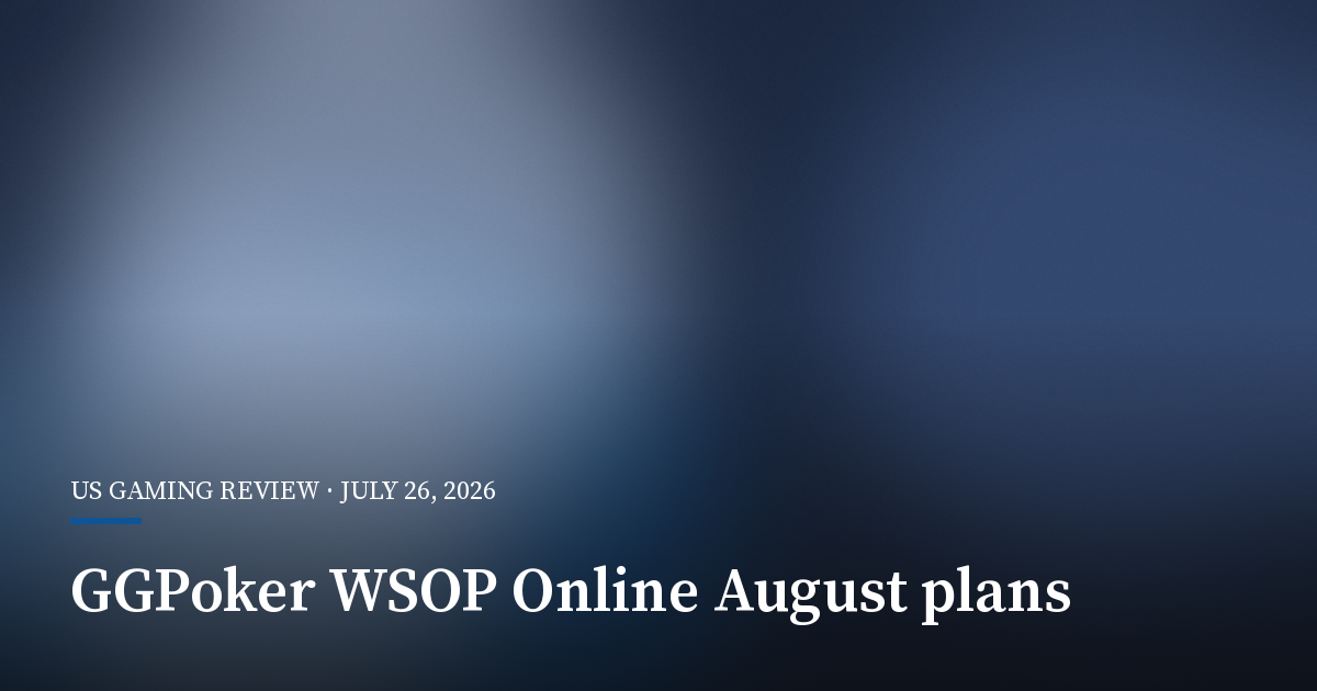 GGPoker Teases August Return of WSOP Online Series
