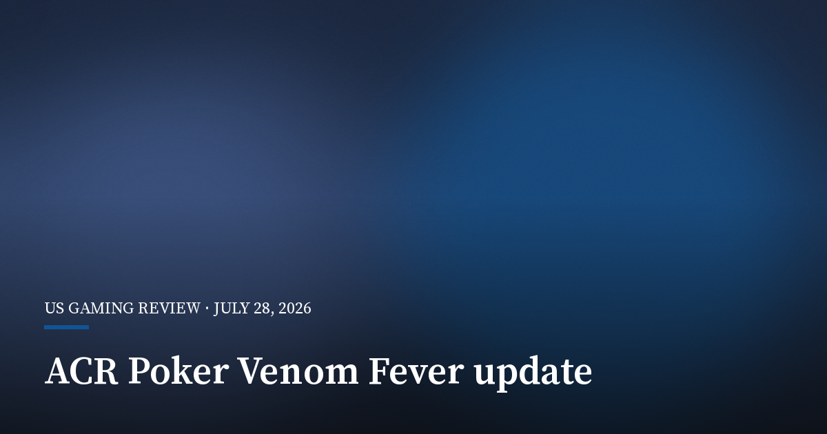 ACR Poker Says More Than 85% of Venom Fever Seats Remain Open